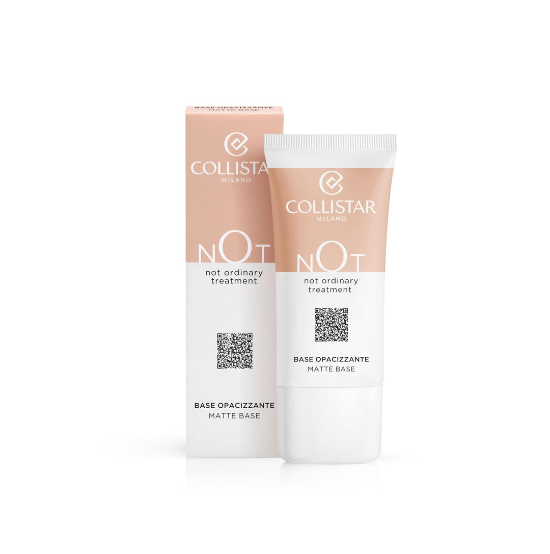 Collistar NOT Primer Matte in clear gel tube; lightweight mattifying base for refined skin