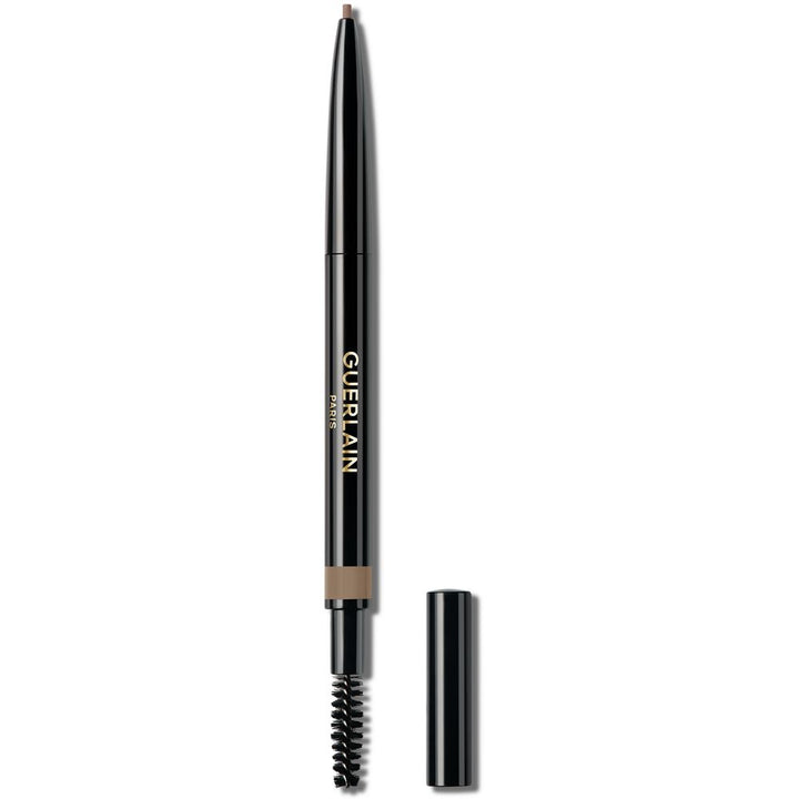 Retractable creamy wax brow pencil in Blonde shade with built-in spoolie, five shades available, Unisex