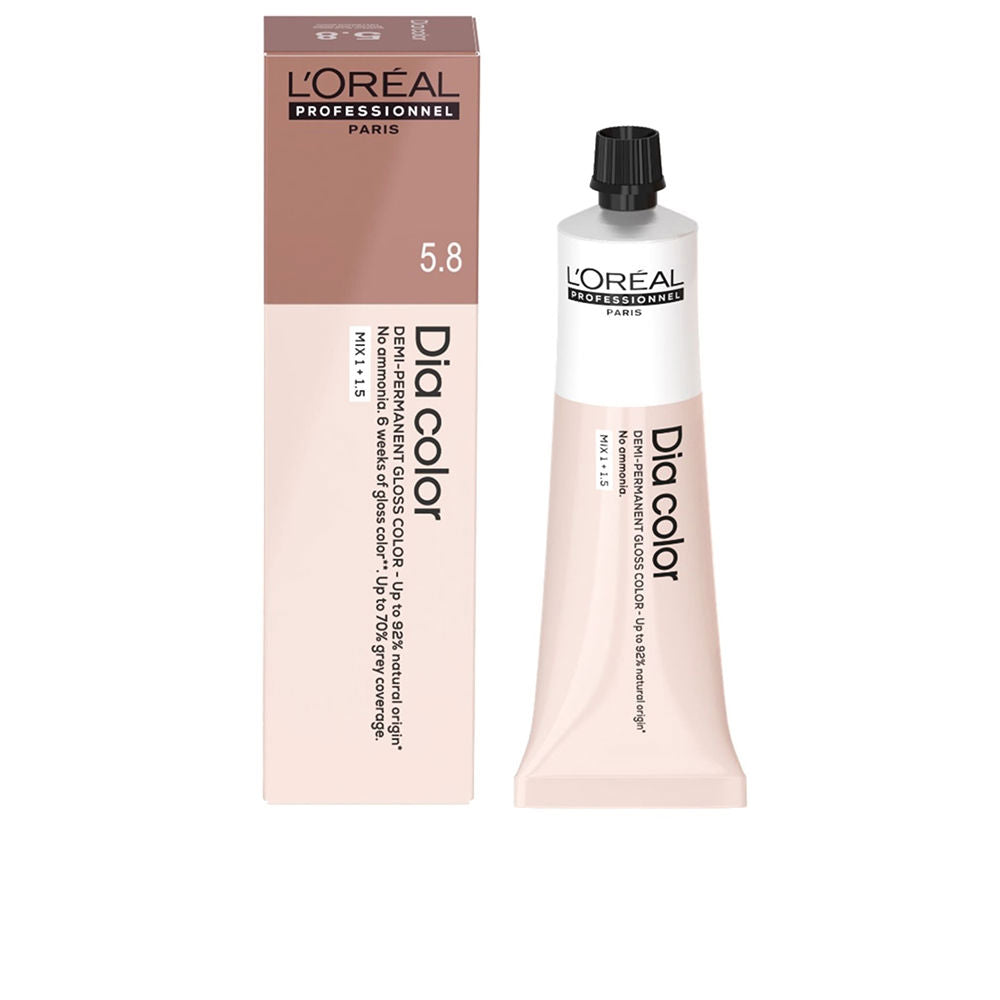 60 ml tube of ammonia-free semi-permanent hair colour, shade 8 light brown