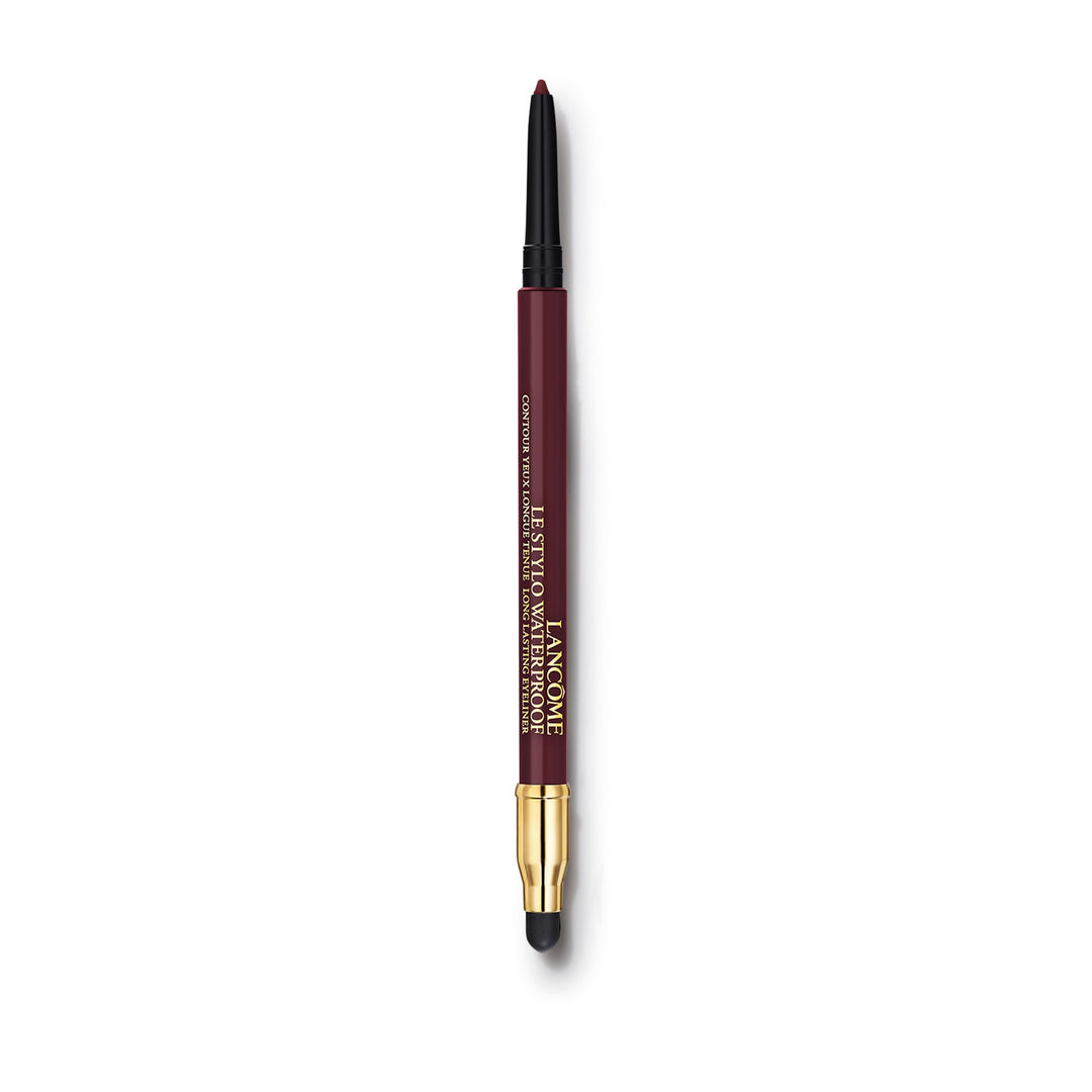 Lancôme Dual-ended waterproof eyeliner pencil with ultra-fine tip and blending sponge, sleek black casing