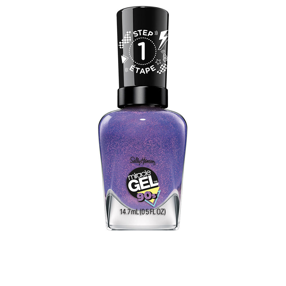 14.7 ml frosted mauve gel-effect nail polish bottle, glossy finish