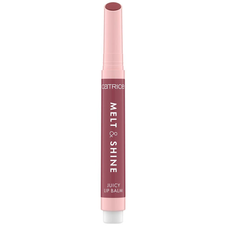 Slim click‑pen lip balm with soft pink glossy finish, 1.3 g