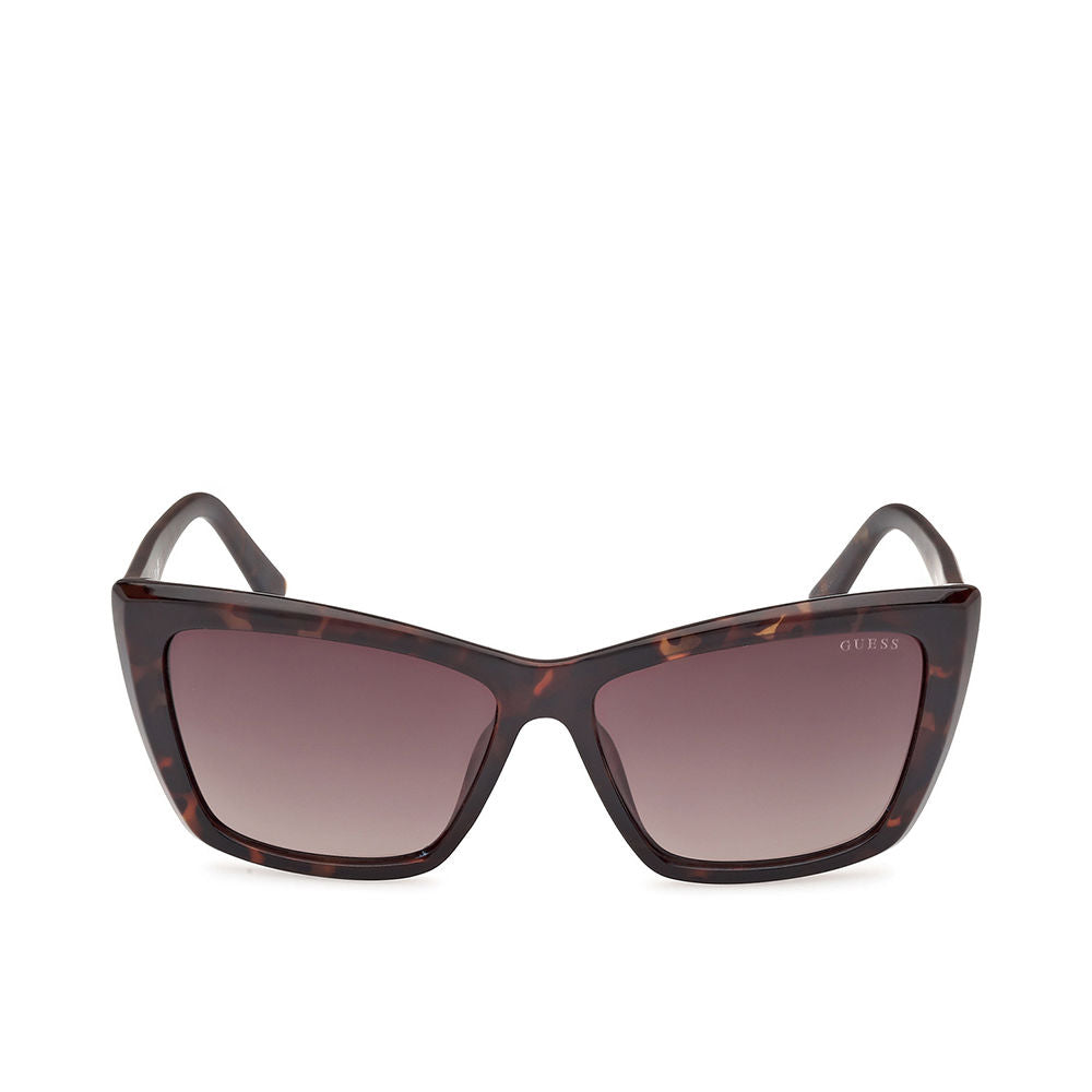 Guess Tortoise shell plastic cat-eye sunglasses with brown gradient lenses, fashionable retro-inspired design
