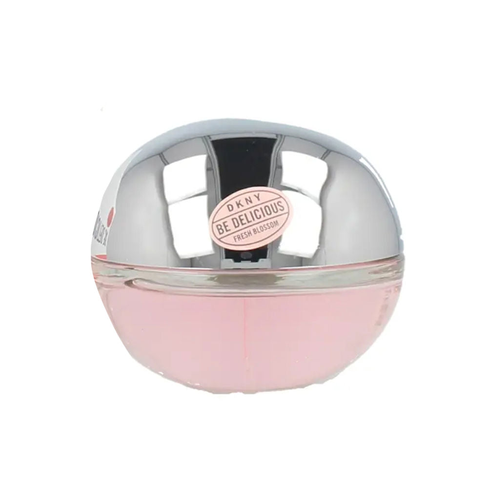 50 ml clear perfume bottle with pale floral label, apple blossom inspiration