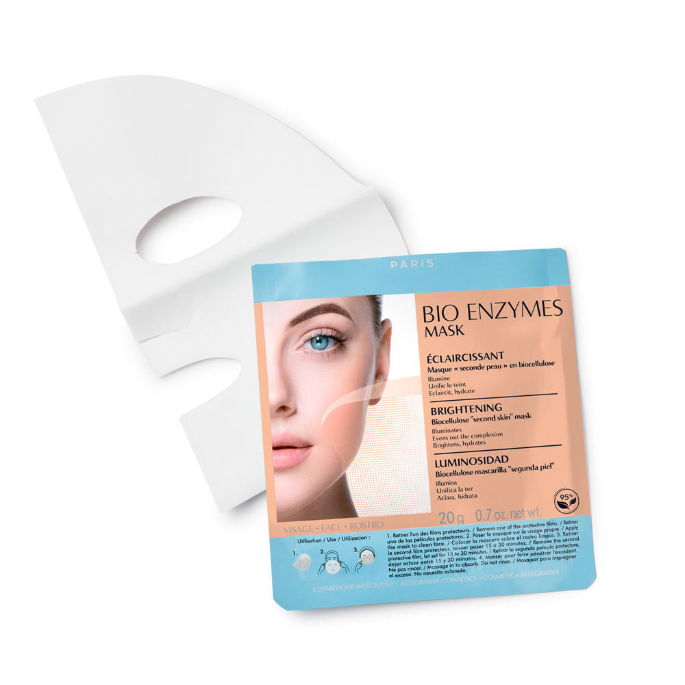 Talika Biocellulose brightening face mask on neutral background