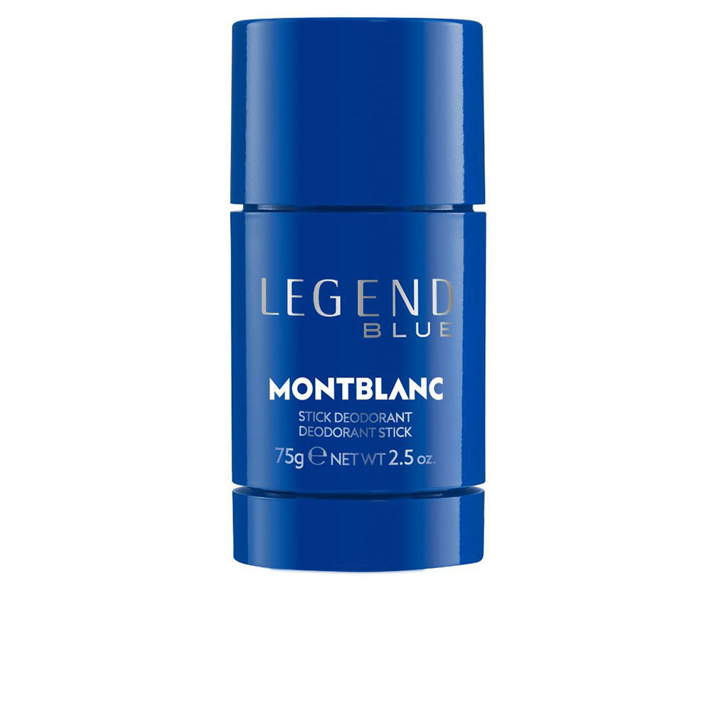 Montblanc Legend Blue deodorant stick with woody-aromatic scent, travel-friendly