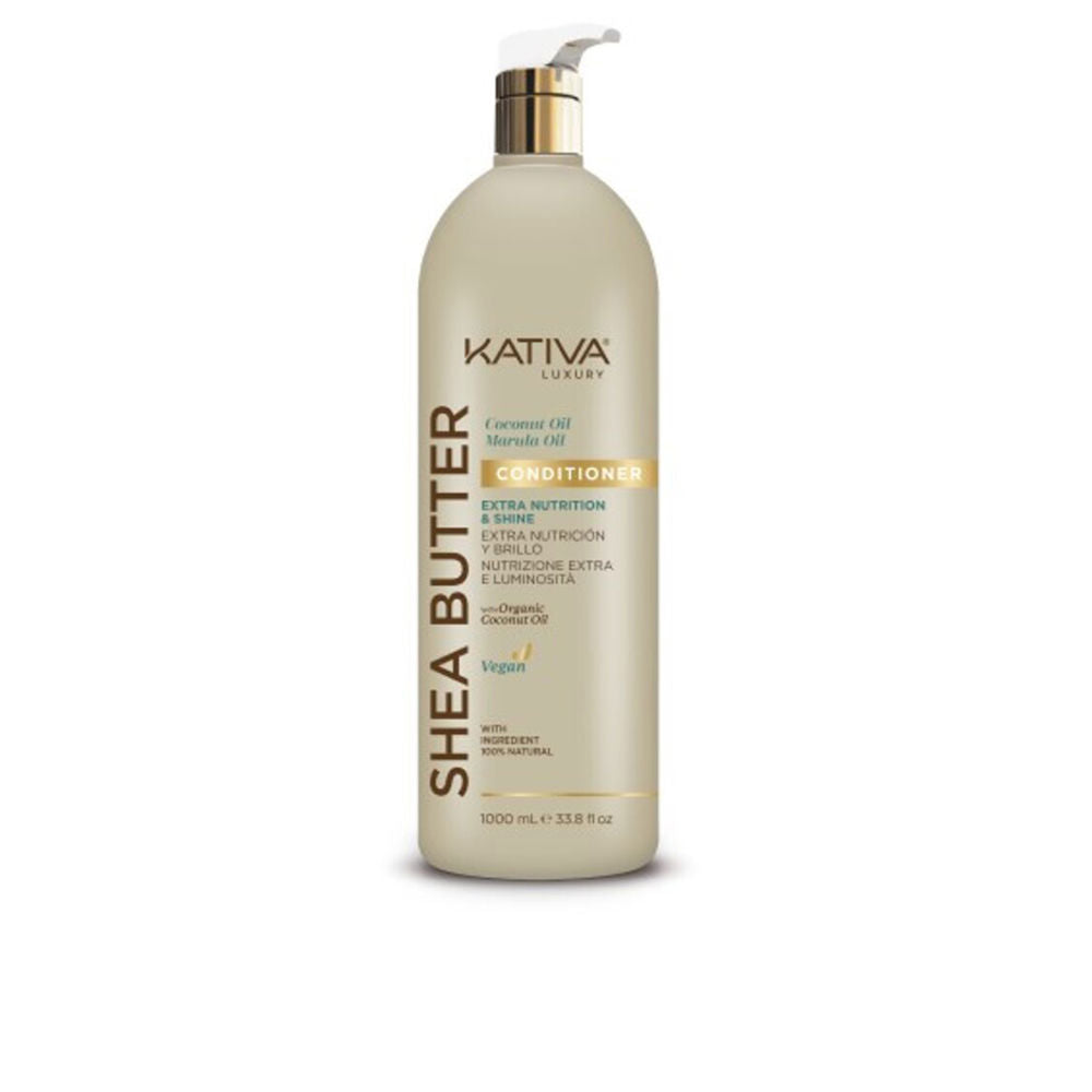 Large 1000 ml conditioner bottle, creamy formula, key ingredients listed