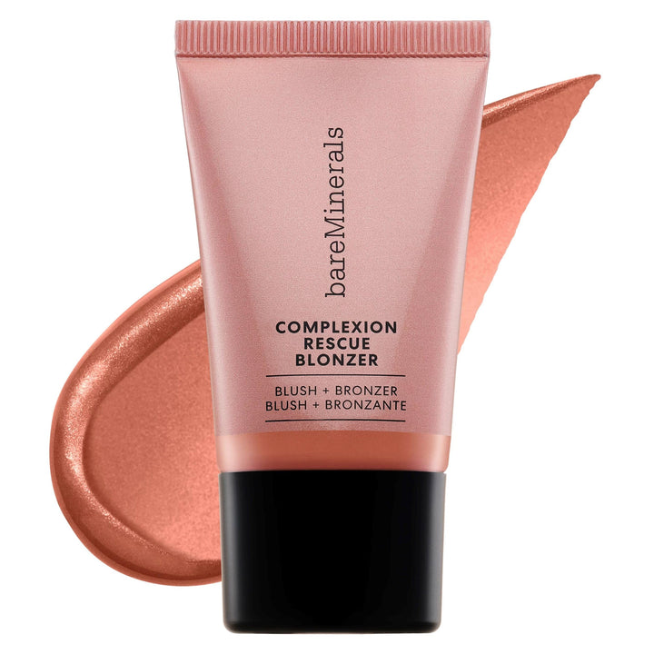 Small 15 ml jar of pink‑bronze gel‑cream blush‑bronzer, dewy finish