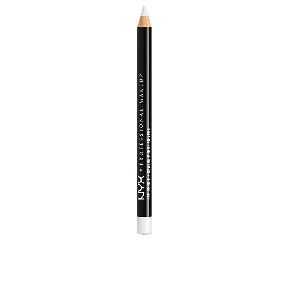 Slim white eye pencil in slim silver casing, 1.2 g, Unisex