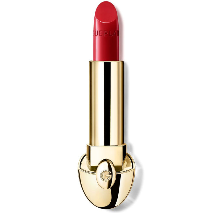 Satin lily‑infused refillable lipstick in slim gold case, 3.5 g, Unisex