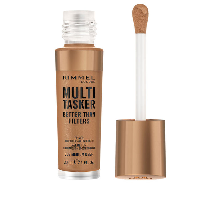 30 ml tube of light-reflecting primer serum in deep shade for Unisex skin