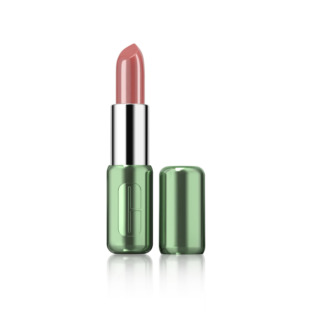 Satin-finish lipstick bullet in Blush Pop, 3.9 g, compact tube