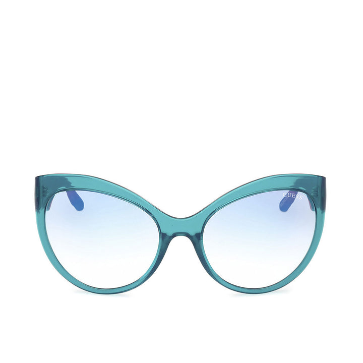 Turquoise butterfly-shaped Women’s sunglasses, injected frame, 61 mm lenses