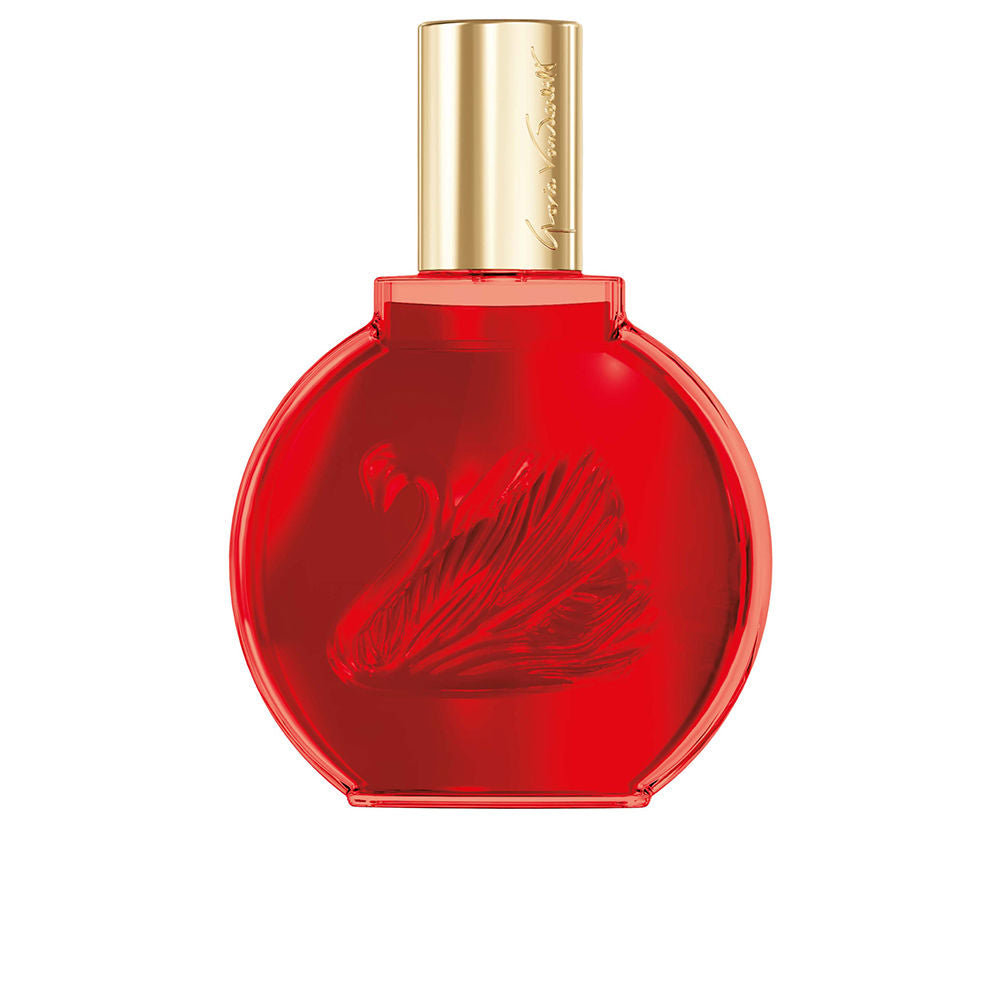 Bottle of Vanderbilt In Red perfume, floral fragrance, red accents on design