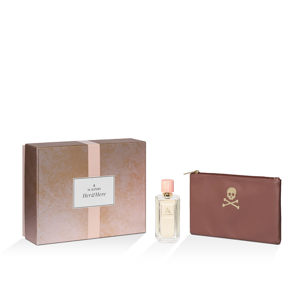 Tall hexagonal crystal perfume bottle with faceted pink cap and gold neck, 50ml