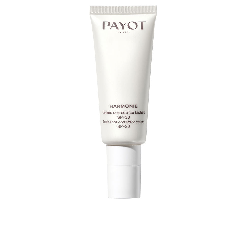 Payot Cream tube in white plastic with screw cap, printed SPF 30 text and compact, travel-ready size