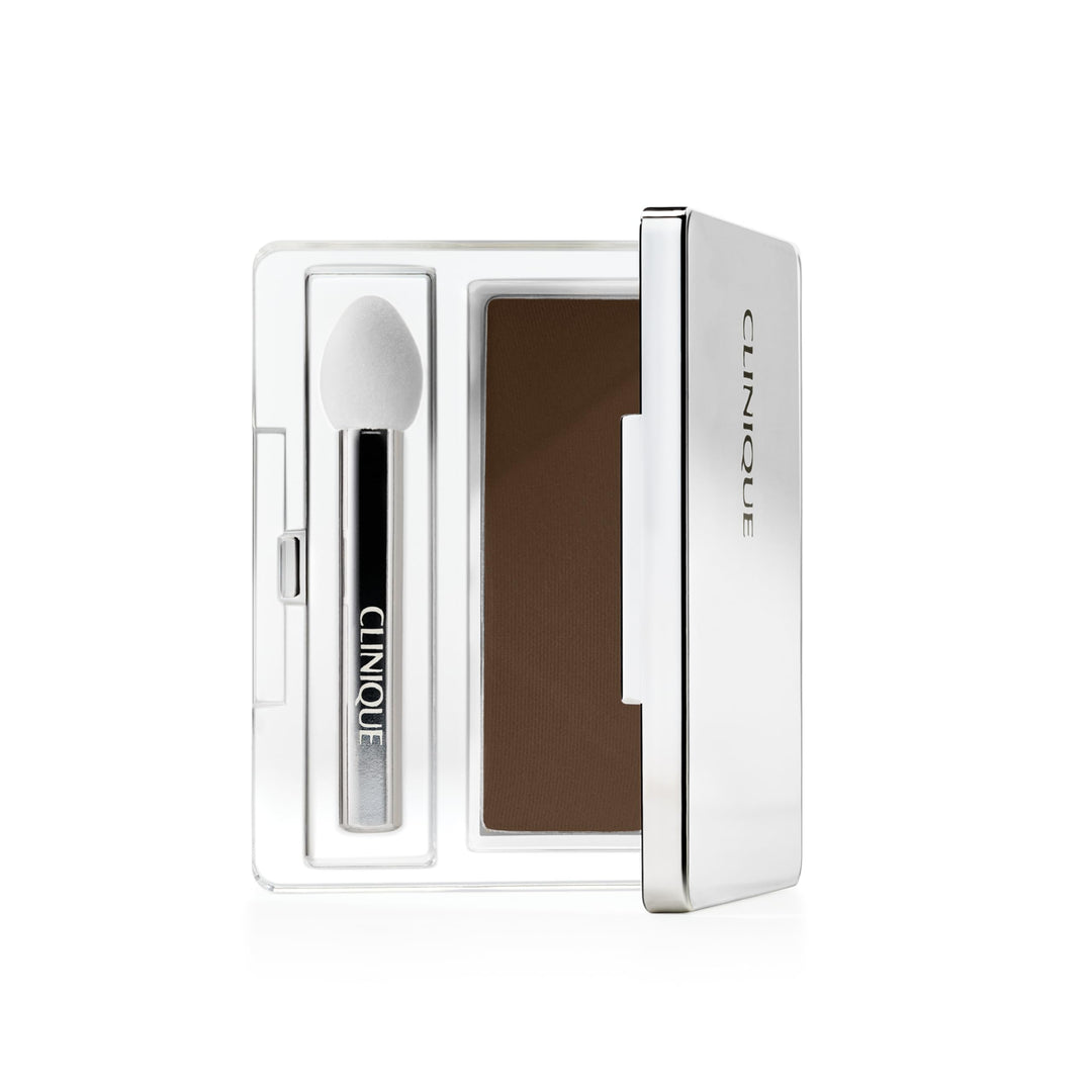 Pressed brown eye shadow compact with sponge applicator, 2.2 g