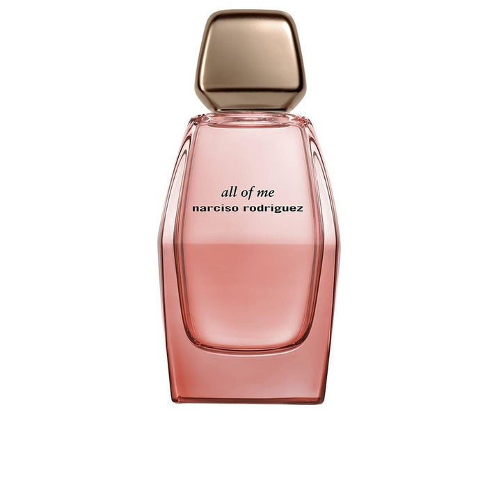 Narciso Rodriguez Prismatic pink gradient perfume bottle with garnet flash, sculpted rectangular silhouette and silver cap