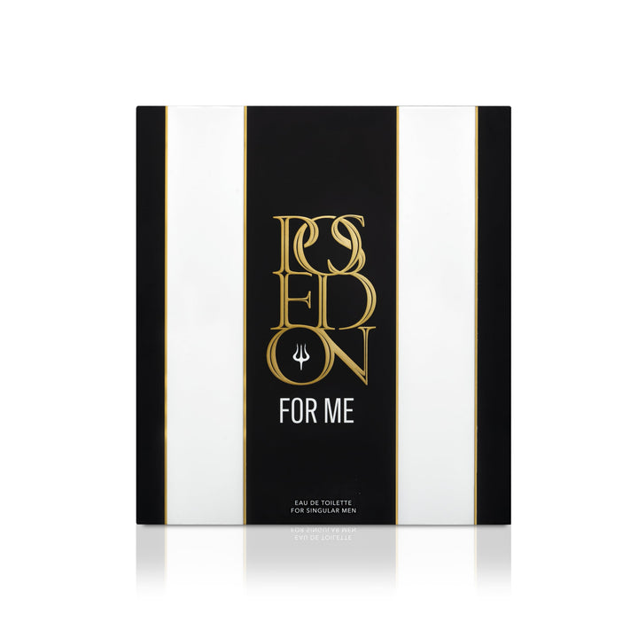 Glass bottle of woody-citrus eau de parfum with cedar and bergamot notes
