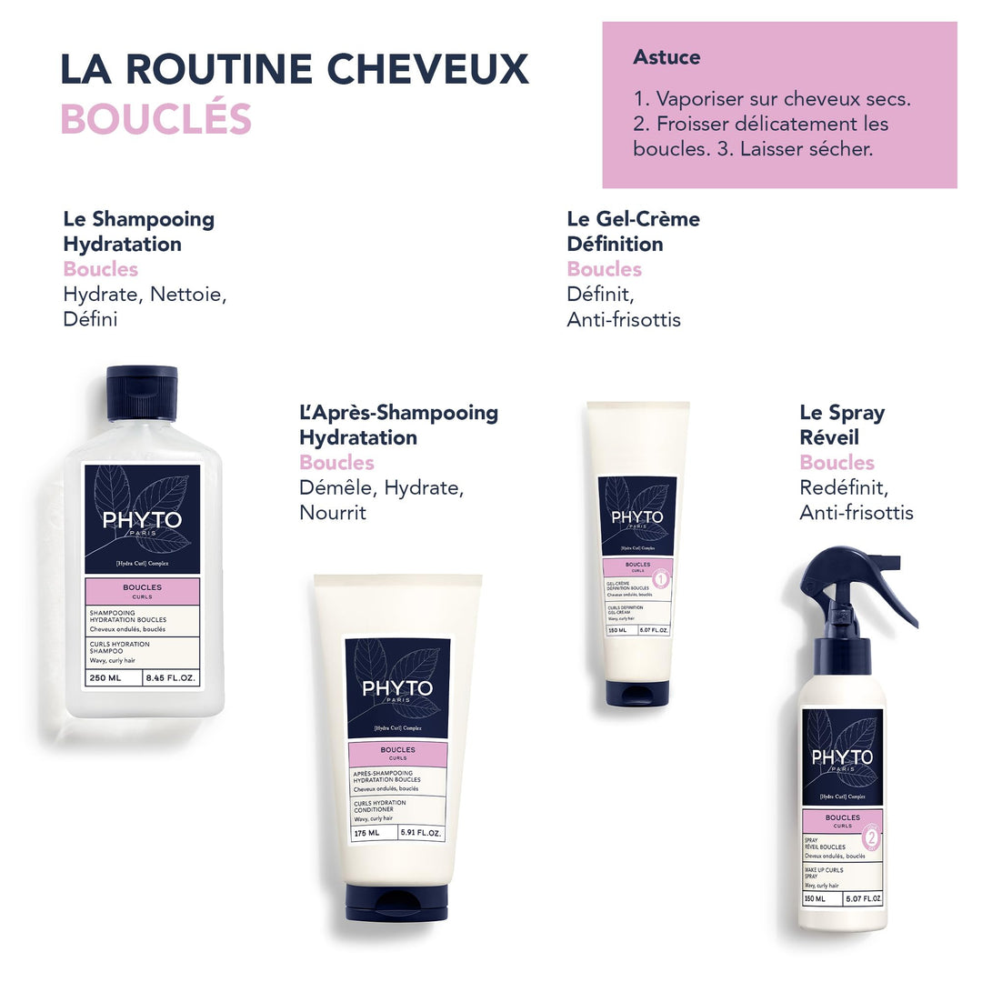 150 ml hydra curl reviving spray bottle for waves and curls, matte finish
