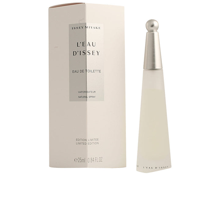 Glass bottle of aquatic floral eau de toilette, 50 ml, clear liquid