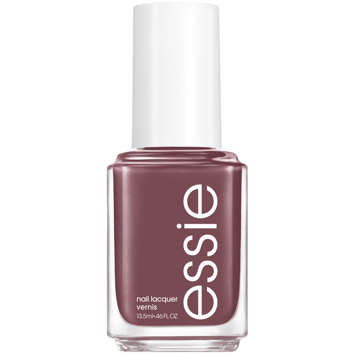 13.5 ml brown nail polish bottle with precision brush, glossy finish