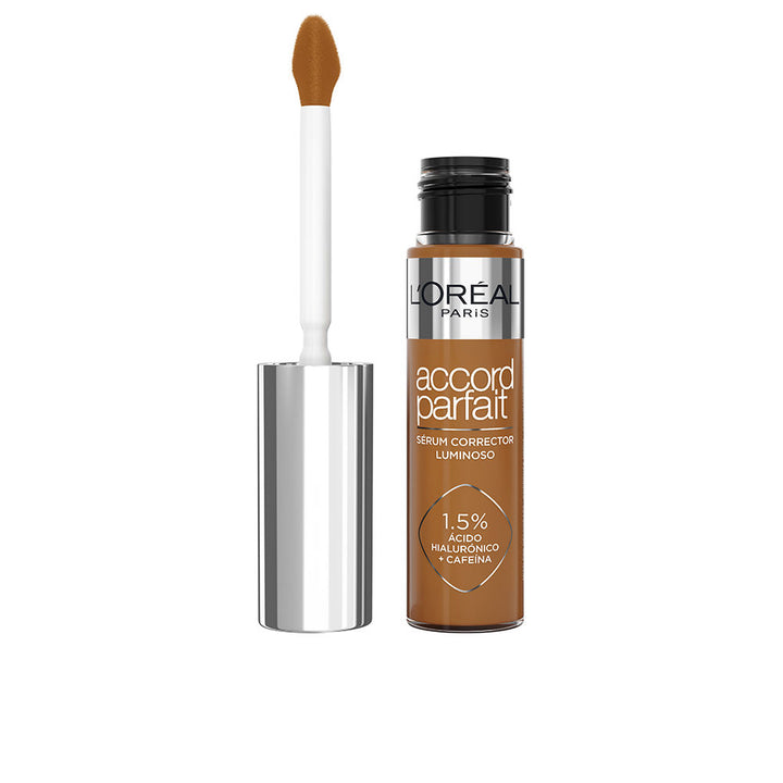 11 ml serum concealer tube with stainless-steel applicator, hydrating formula
