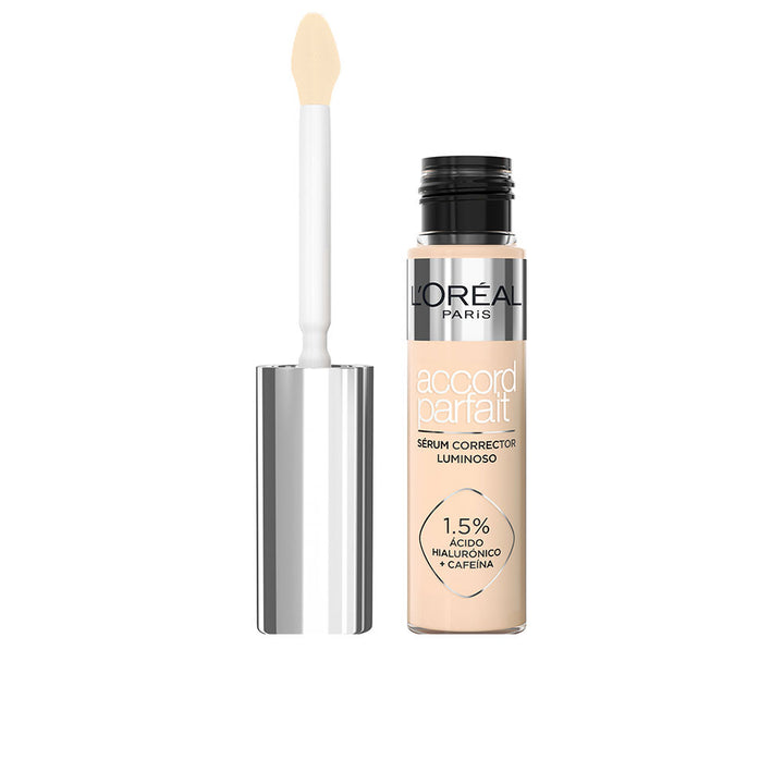 Slim tube concealer with stainless-steel applicator, 11 ml, light beige shade