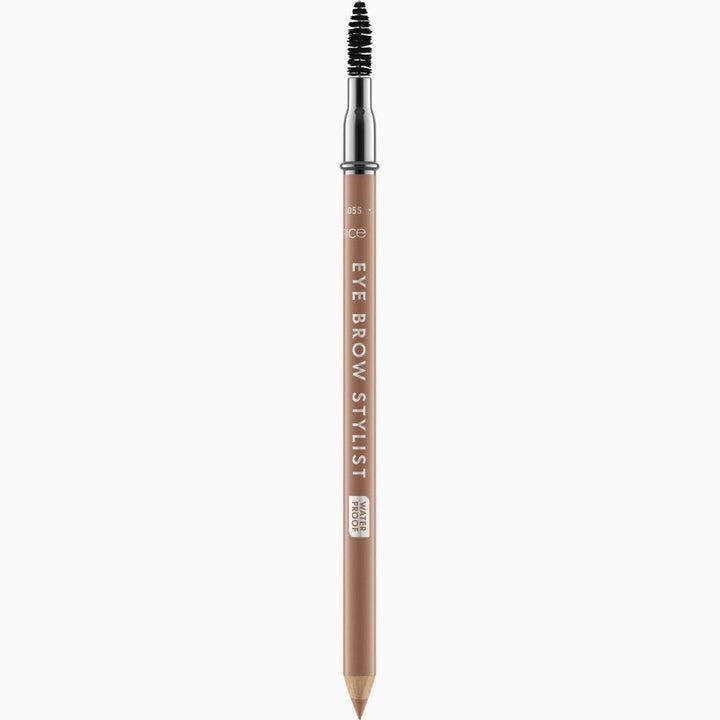 Slim warm-taupe brow pencil with integrated spoolie, 1.4 g, Unisex