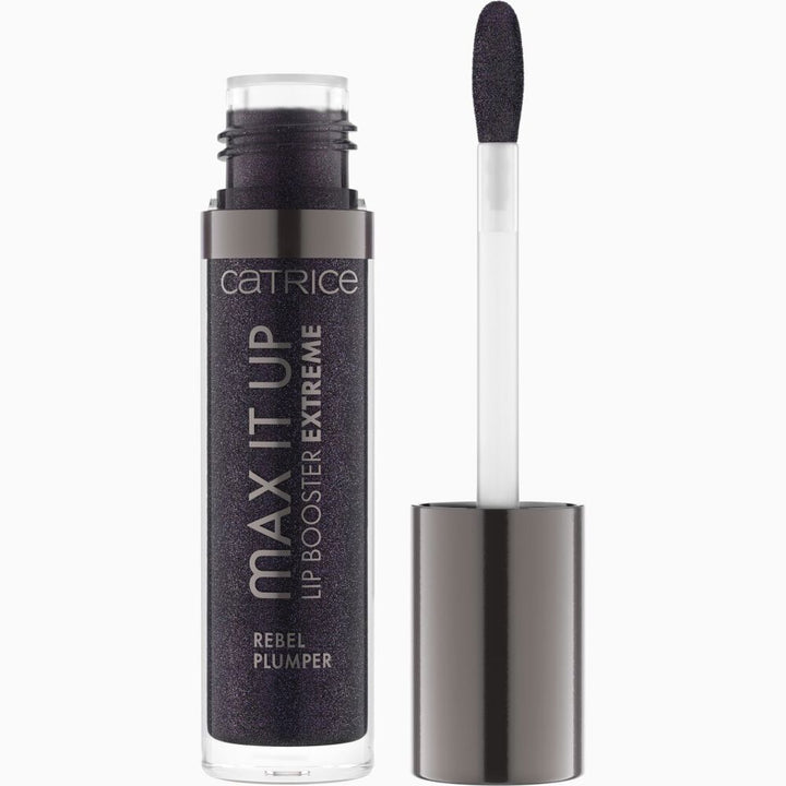 4 ml black glossy lip booster tube with high-shine finish