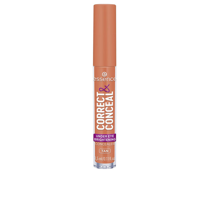 3.5 ml terracotta corrector concealer tube with integrated applicator, hydrating finish