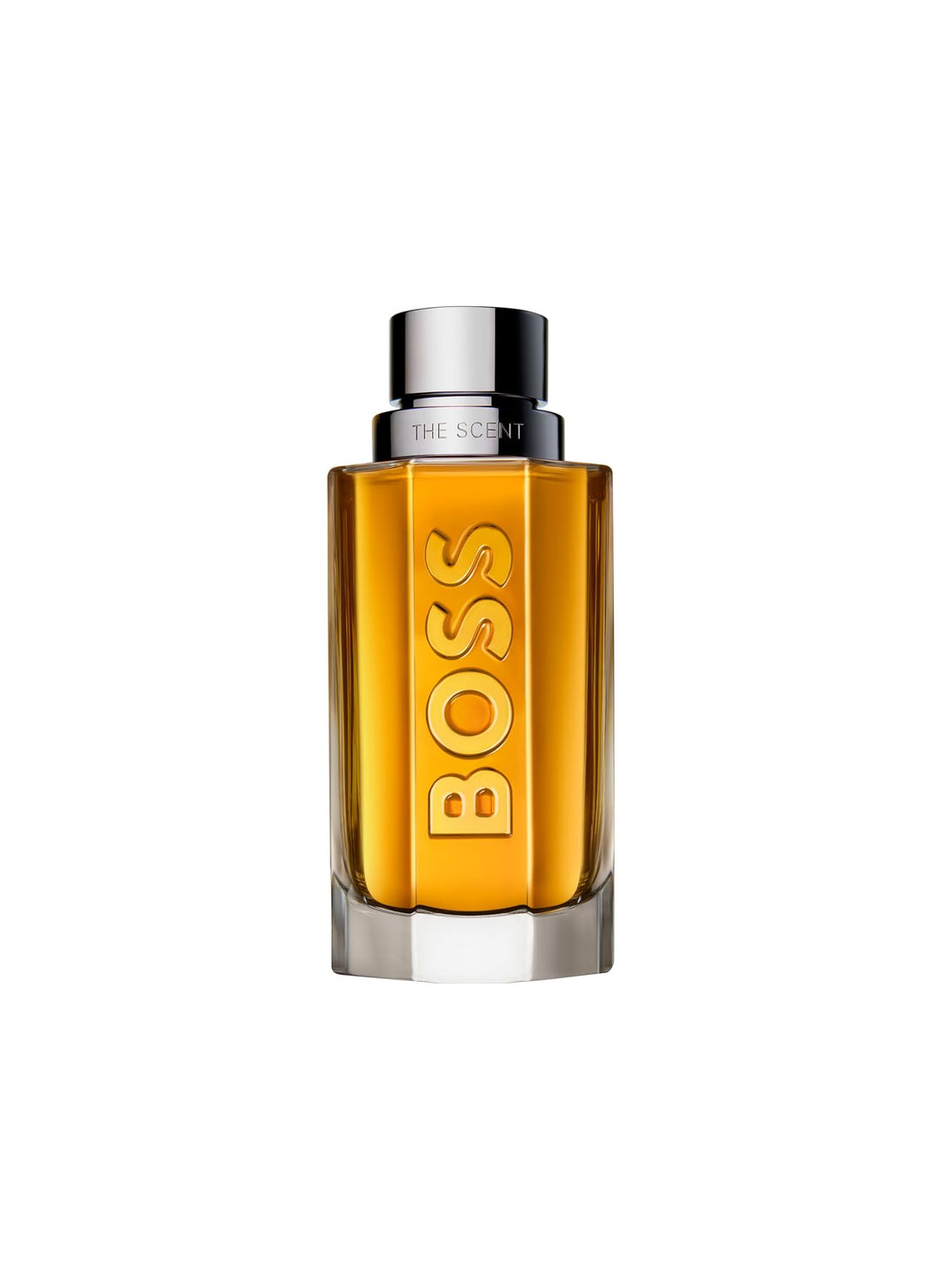Amber liquid in caged glass bottle — 200 ml woody‑fruity cologne for Man