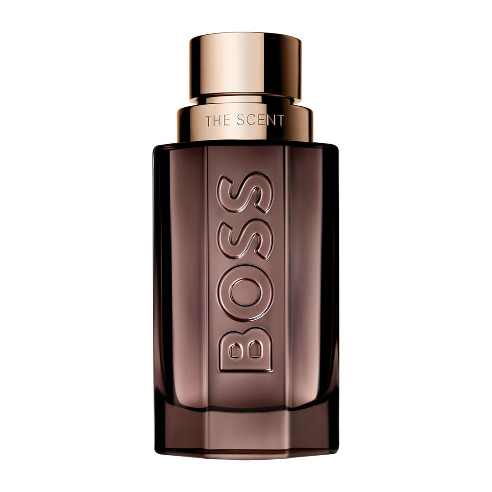 50 ml amber eau de parfum bottle; iris and leather notes for Man