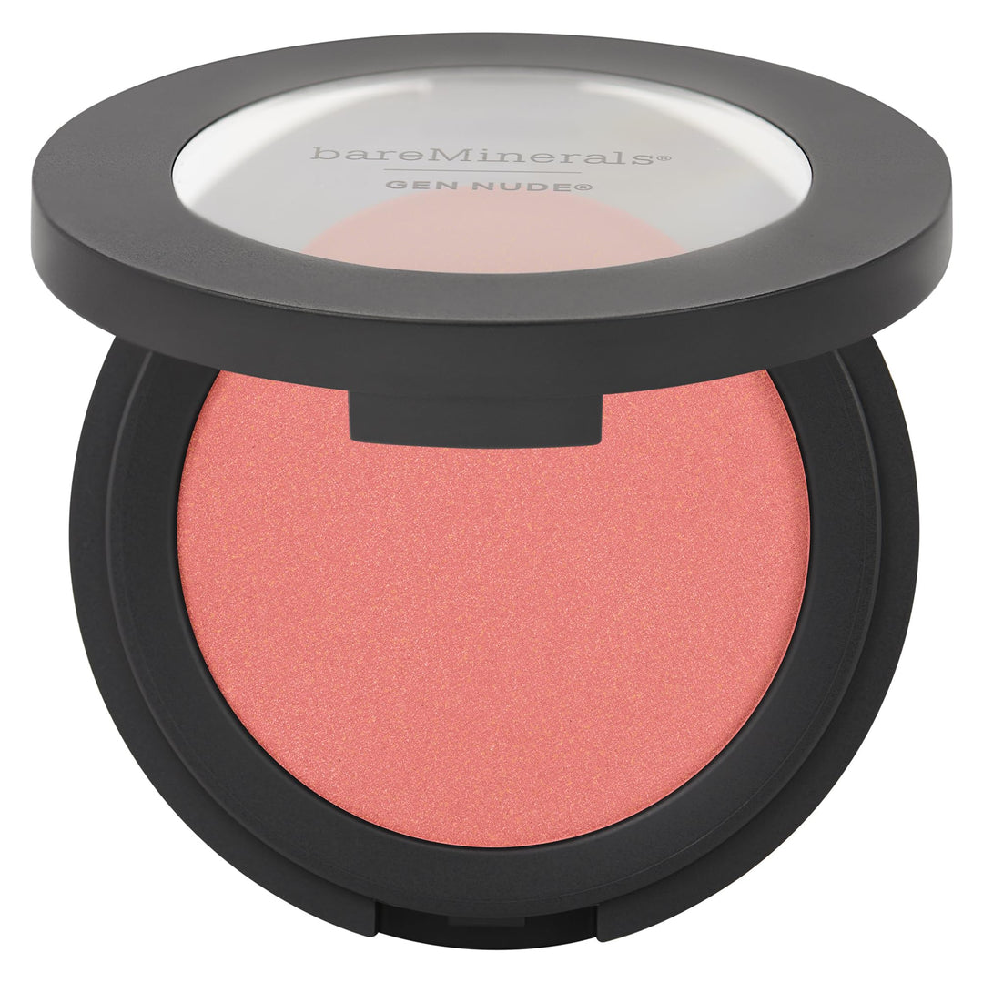 Compact mineral powder blush in soft pink shade, 6 g, matte pan