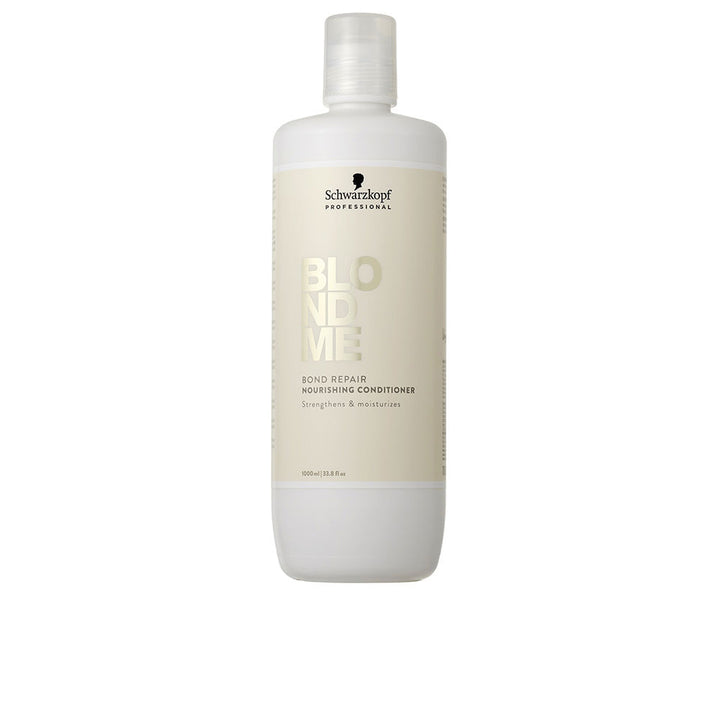 Large 1000 ml bottle of rich blonde conditioner with cashmere protein, salon refill