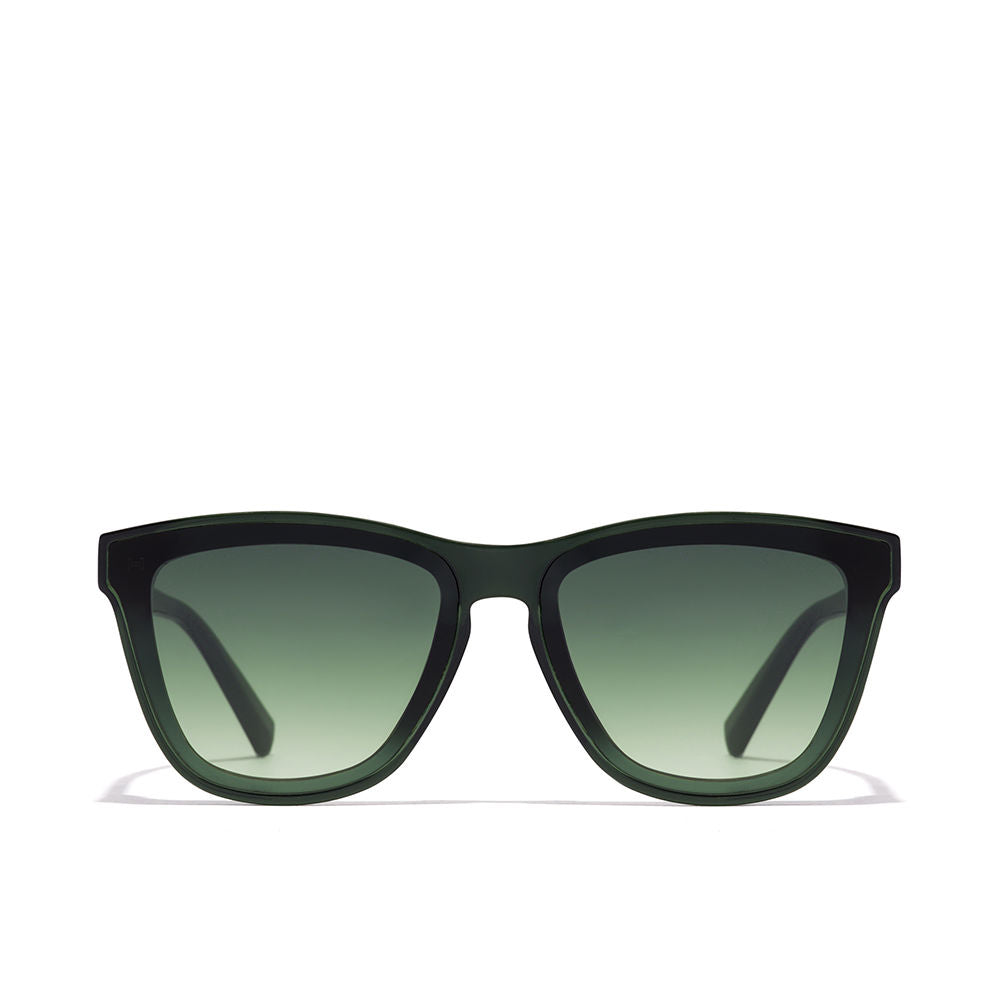 Unisex square green sunglasses with TR-90 frame and 51 mm lenses