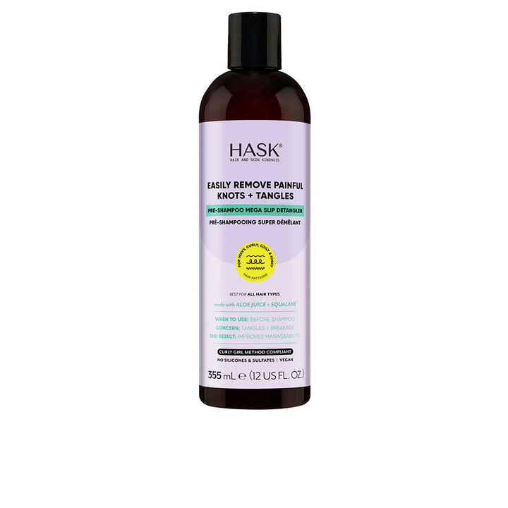 355 ml clear detangler bottle with coconut and aloe ingredients, Unisex hair care