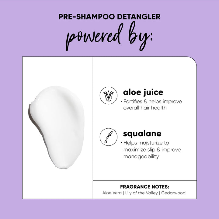 355 ml clear detangler bottle with coconut and aloe ingredients, Unisex hair care