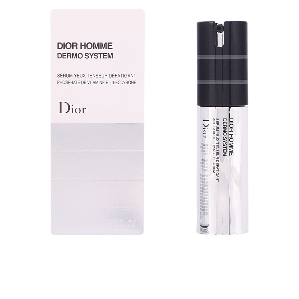 Black and silver plastic serum bottle with pump and white rectangular box, modern minimalist styling, Dior