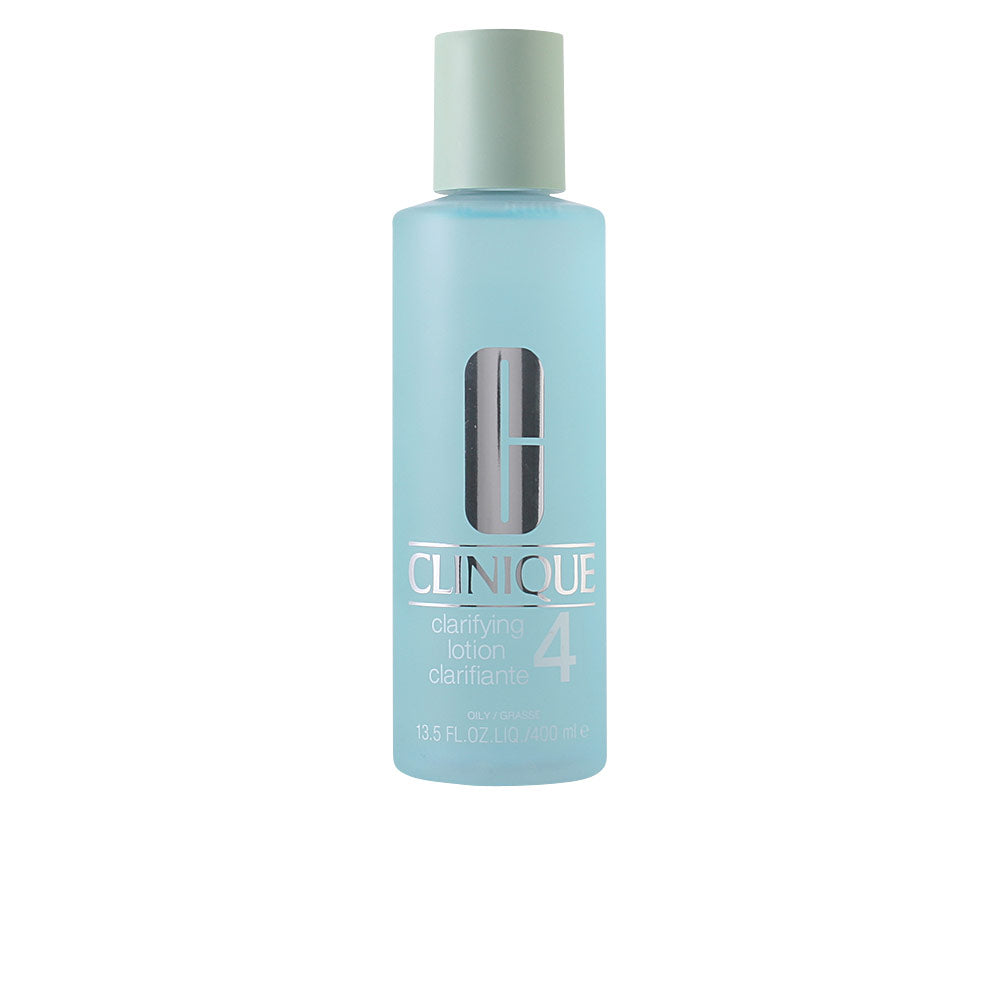 400 ml clear bottle of clarifying salicylic facial lotion, fragrance‑free, Unisex