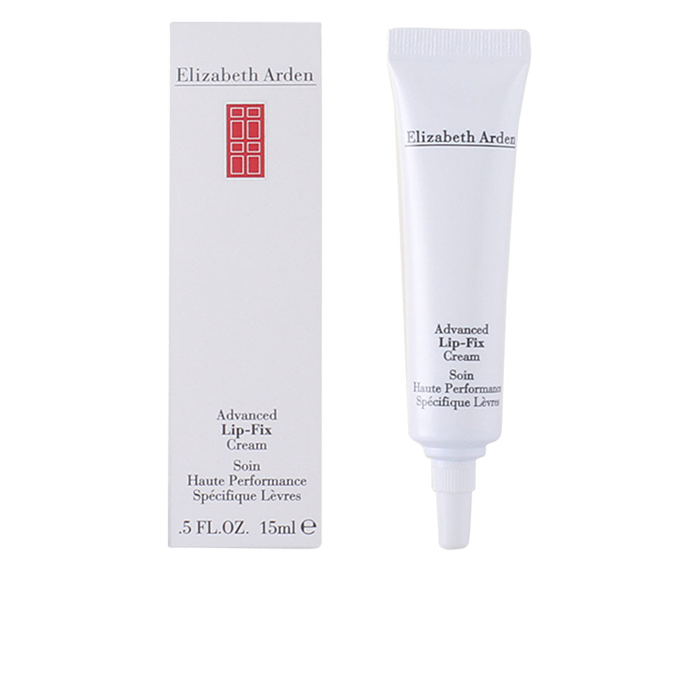 Elizabeth Arden Minimalist white cream tube and cardboard box with red door logo, plastic tube visible
