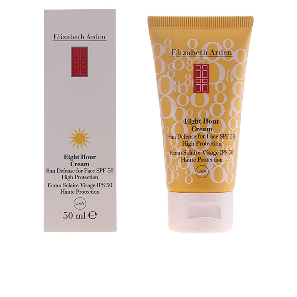 Elizabeth Arden Eight Hour Cream Sun Protection SPF 50 in a sleek face cream tube