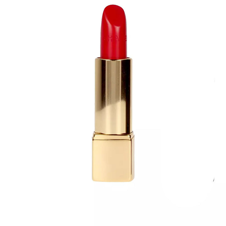 Satin red lipstick bullet, 3.5 g, shade 104-passion, black case