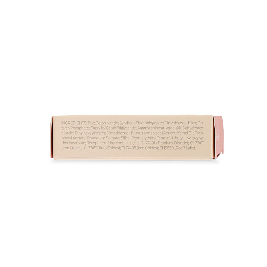 Sensilis Square pink cream-to-powder blush in plastic compact with built-in mirror, pressed powder finish