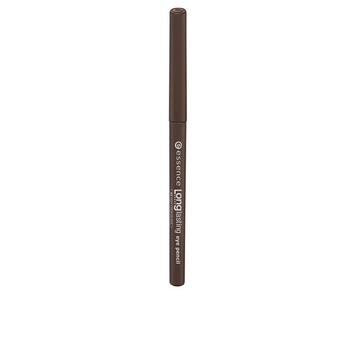 Retractable eye pencil in warm brown shade, slim barrel, 0.28 g