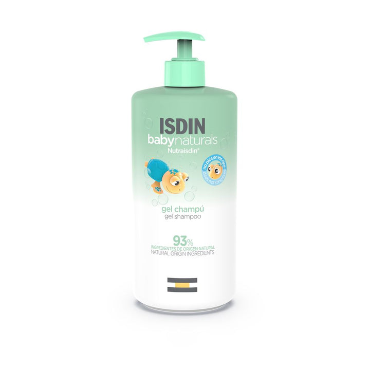750 ml pump bottle of unisex gentle natural baby shampoo gel