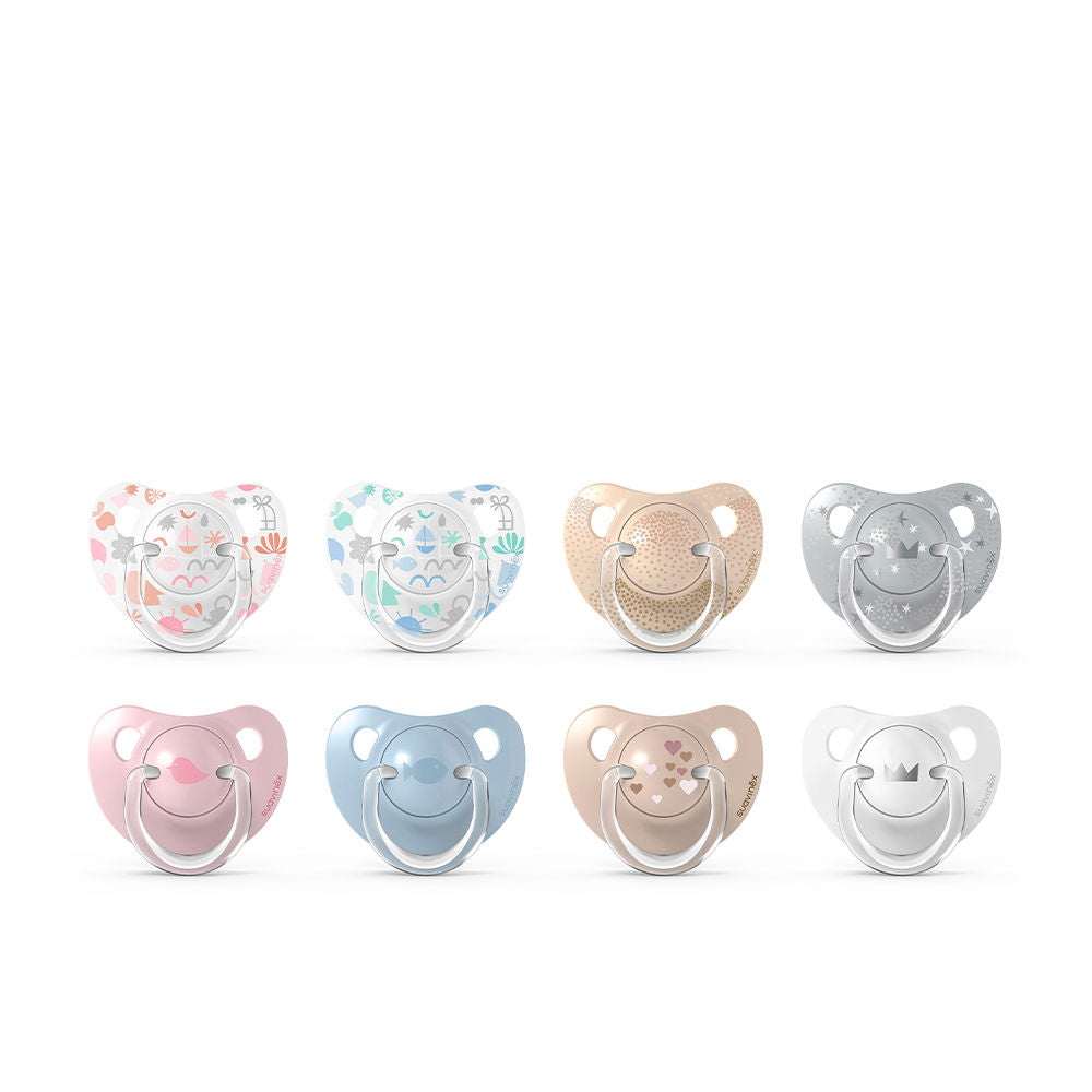 Twin-pack Suavinex anatomical silicone pacifiers for 0–6 month infants, BPA-free