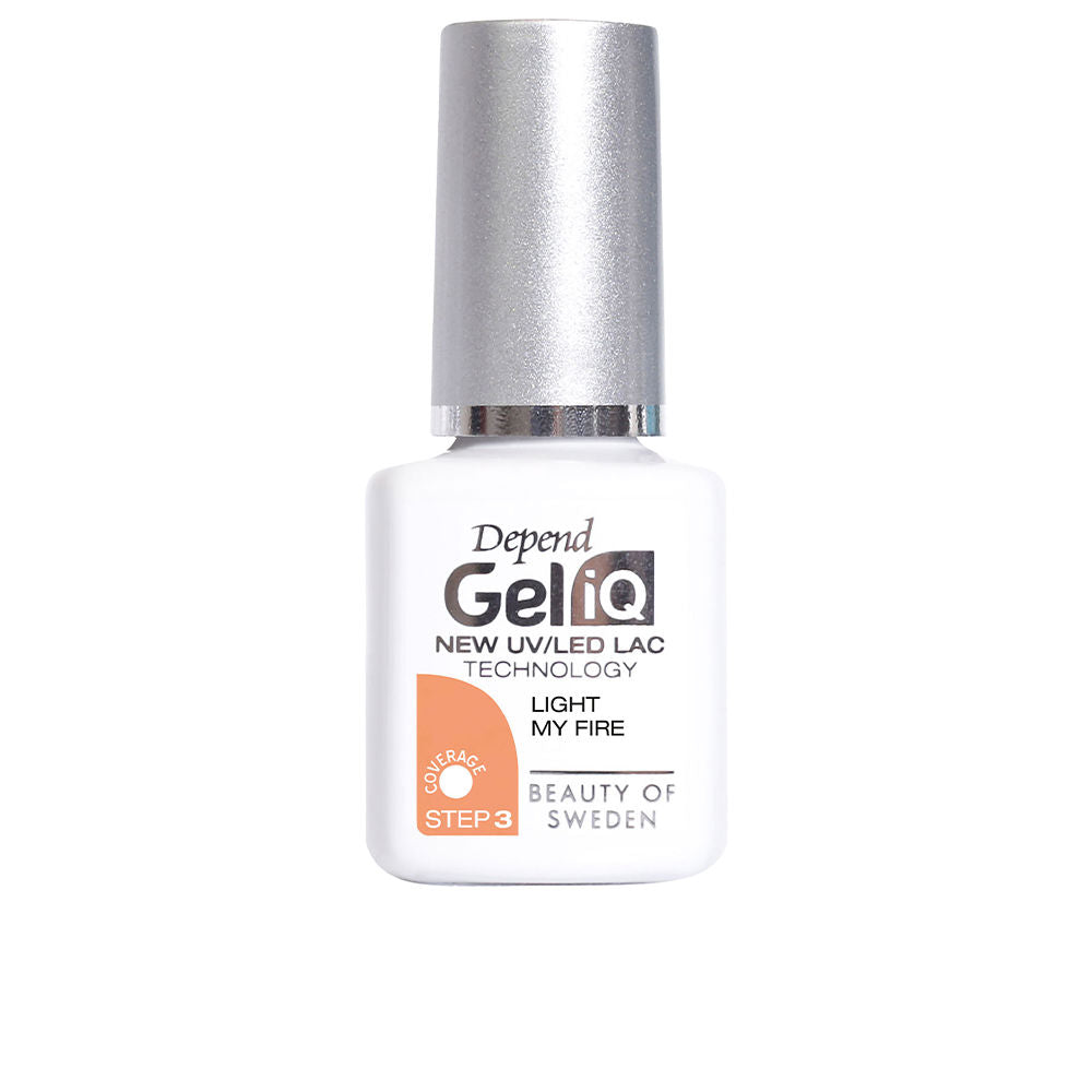 5 ml semi-permanent gel nail polish bottle labelled &
