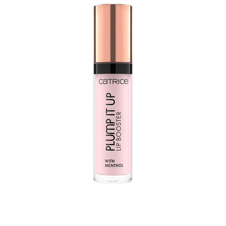 Small 3.5 ml sheer brown plumping lip gloss tube, glossy finish