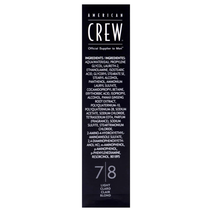 Three cream hair colour tubes in warm blonde shade, box and conditioner